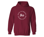 SHE PRAYS UNISEX ADULT HOODIE