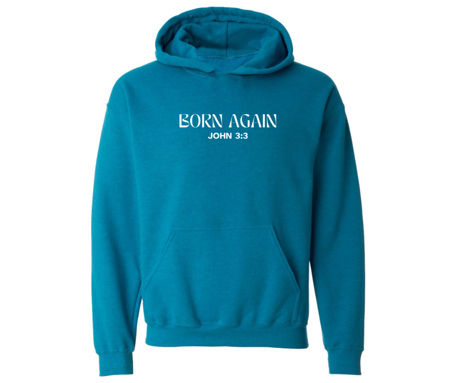 BORN AGAIN ADULT HOODIE
