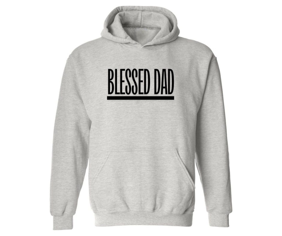 BLESSED DAD ADULT HOODIE