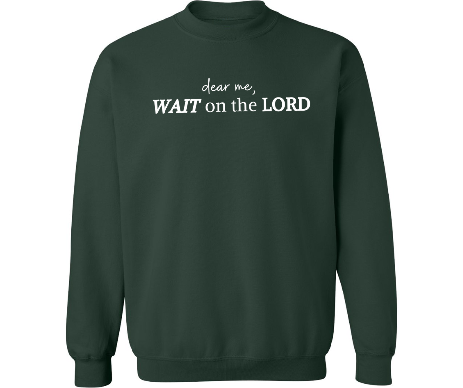 WAIT ON THE LORD ADULT CREWNECK