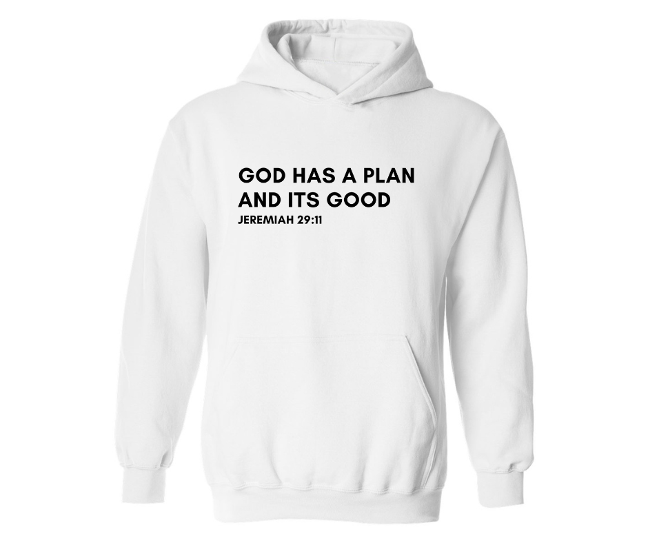 GOD HAS A PLAN ADULT HOODIE